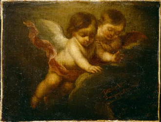 Zwei Engel als Kinder